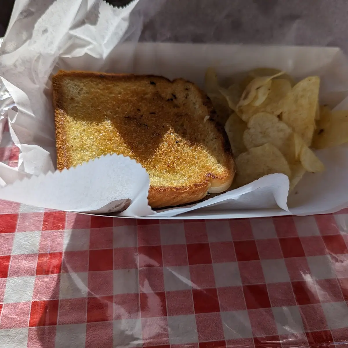 Kids Grilled Cheese Basket