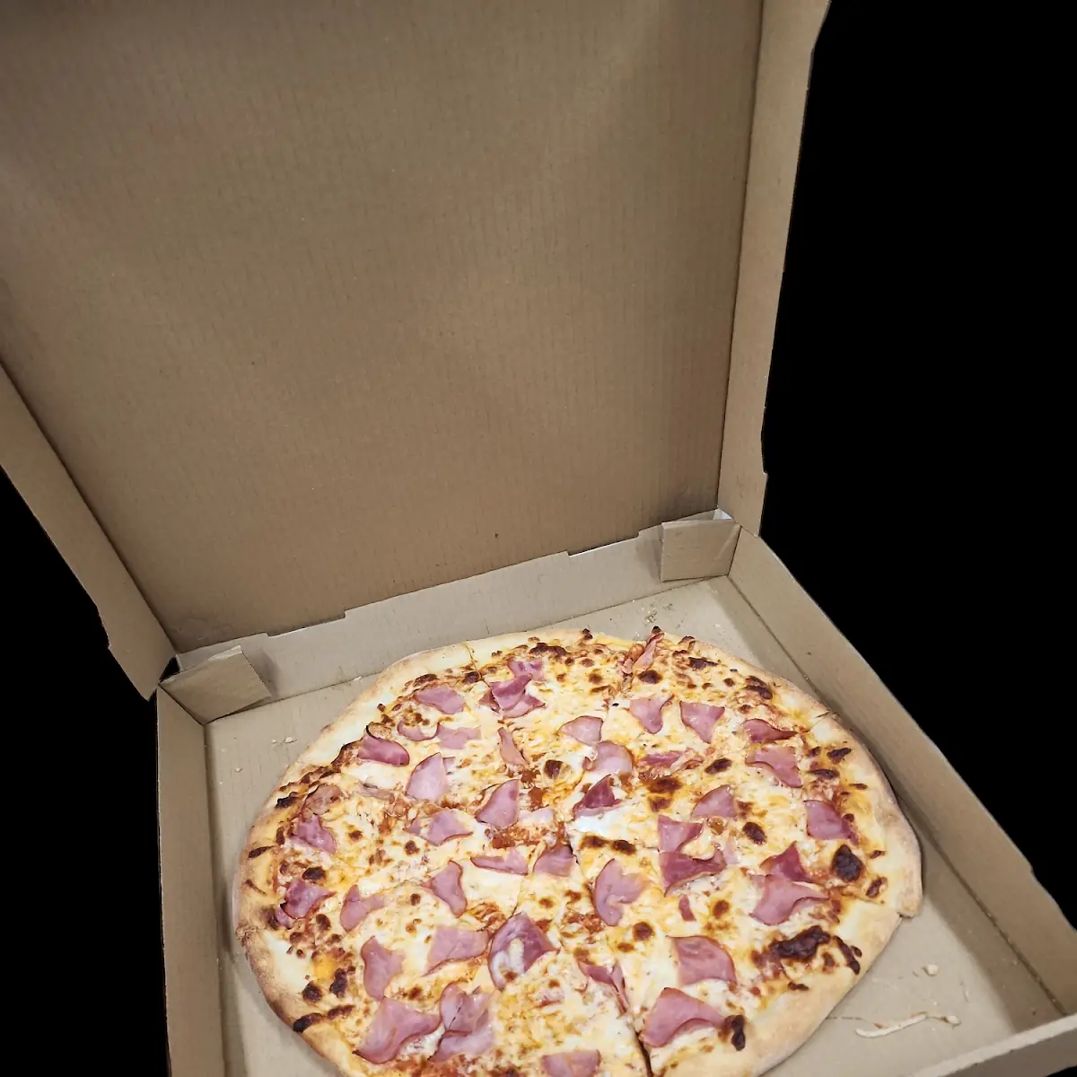 Ham and Cheese Pizza