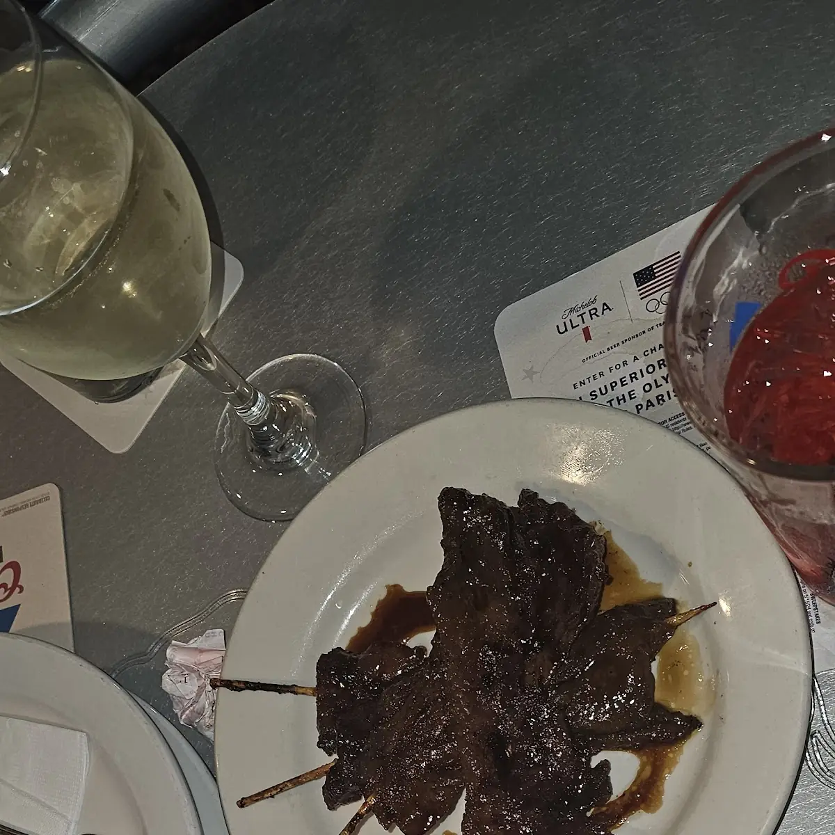 Beef Teriyaki and Crab Rangoon