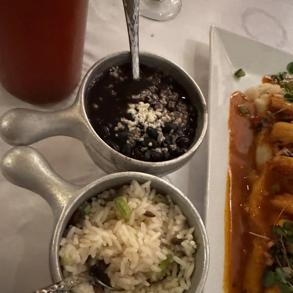 Chips & Salsa for the Table All Orders with Entrees Receive House Rice & Beans for the Table