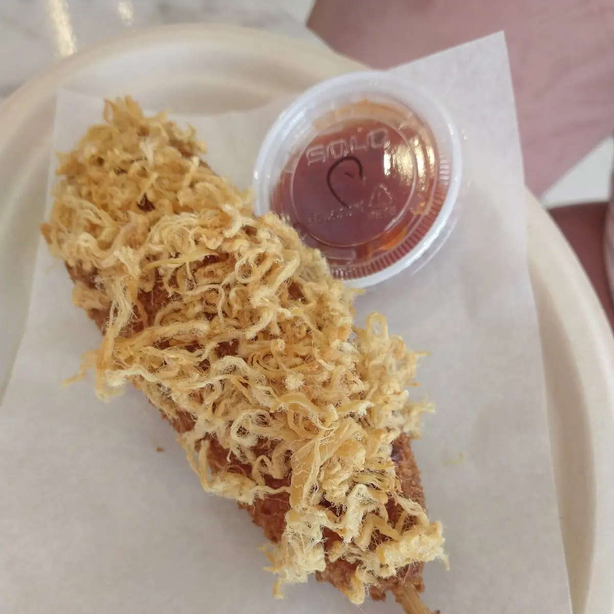 Fried Cheese Stick with Chicken Floss