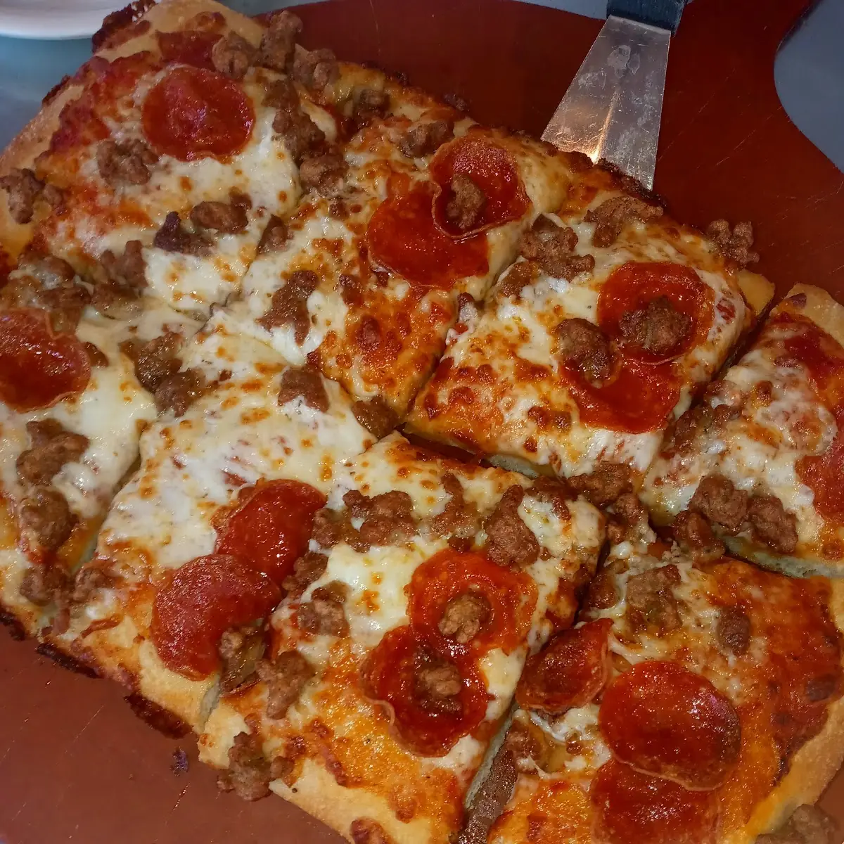 Sausage and Pepperoni Pizza