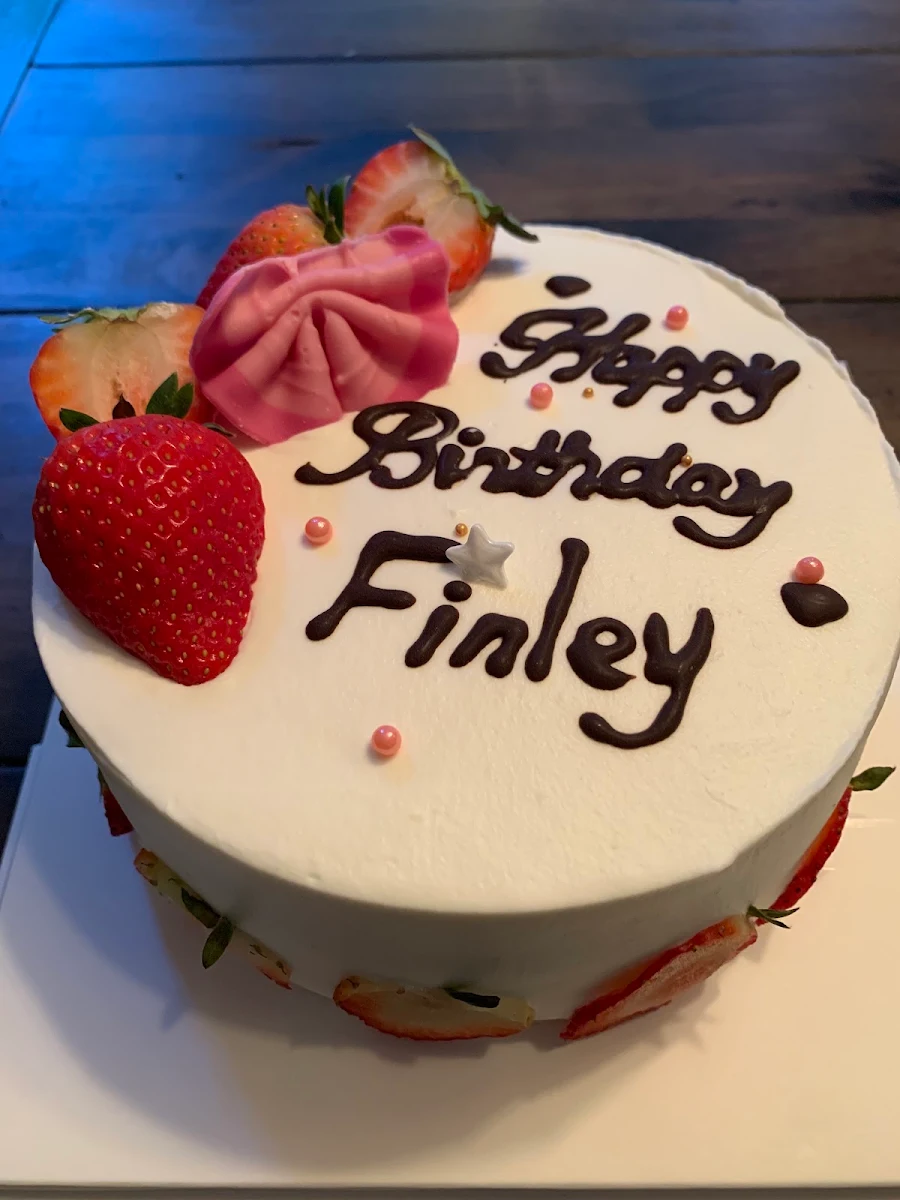 Strawberry Birthday Cake