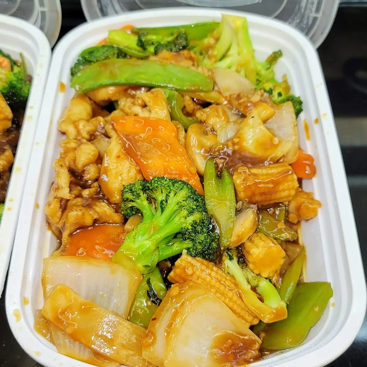 Double Delight with Garlic Sauce