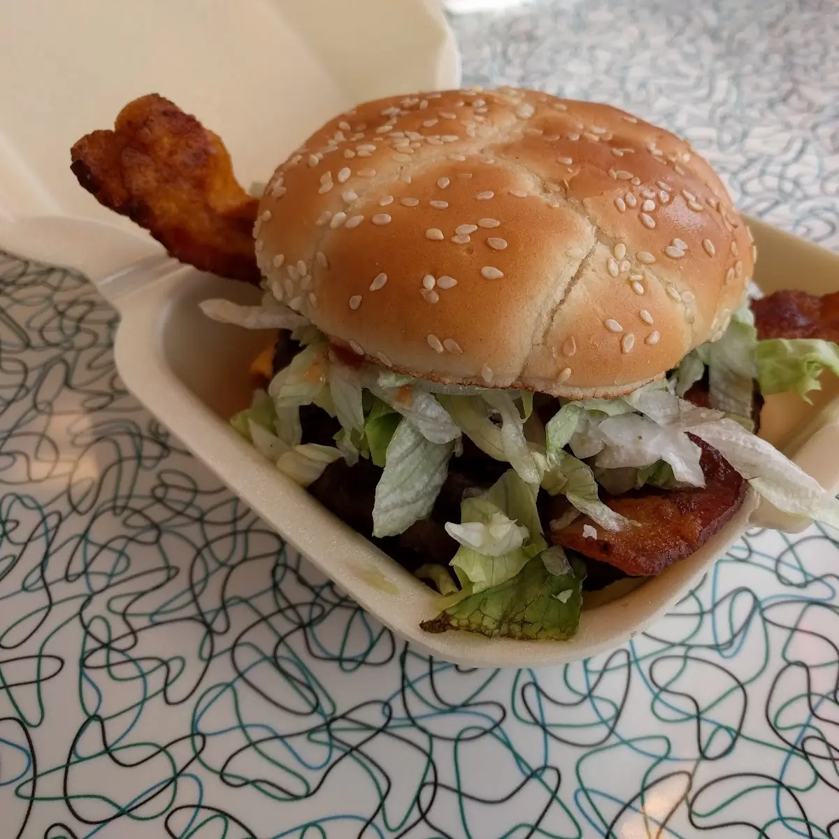 Half-Pound Bacon Double Cheeseburger