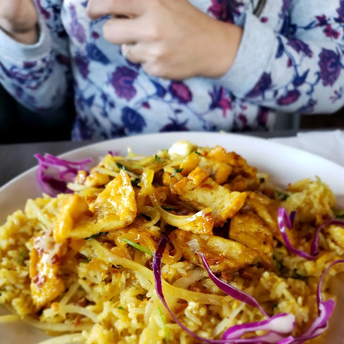Garlic Fried Rice with Tofu