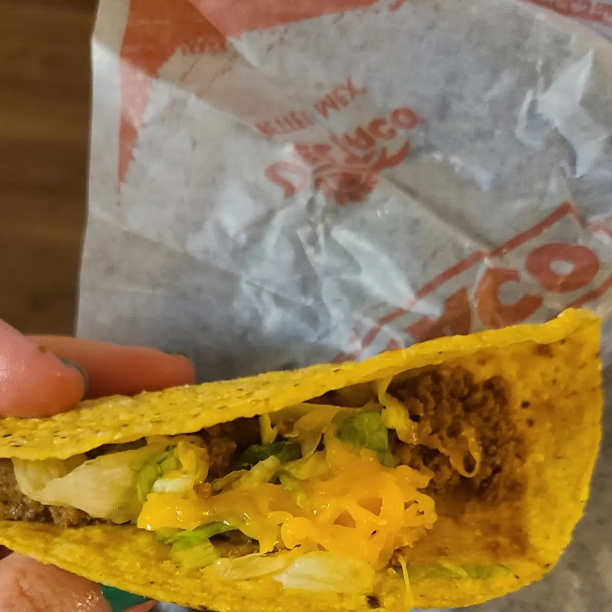 Stale Hard Shell Taco