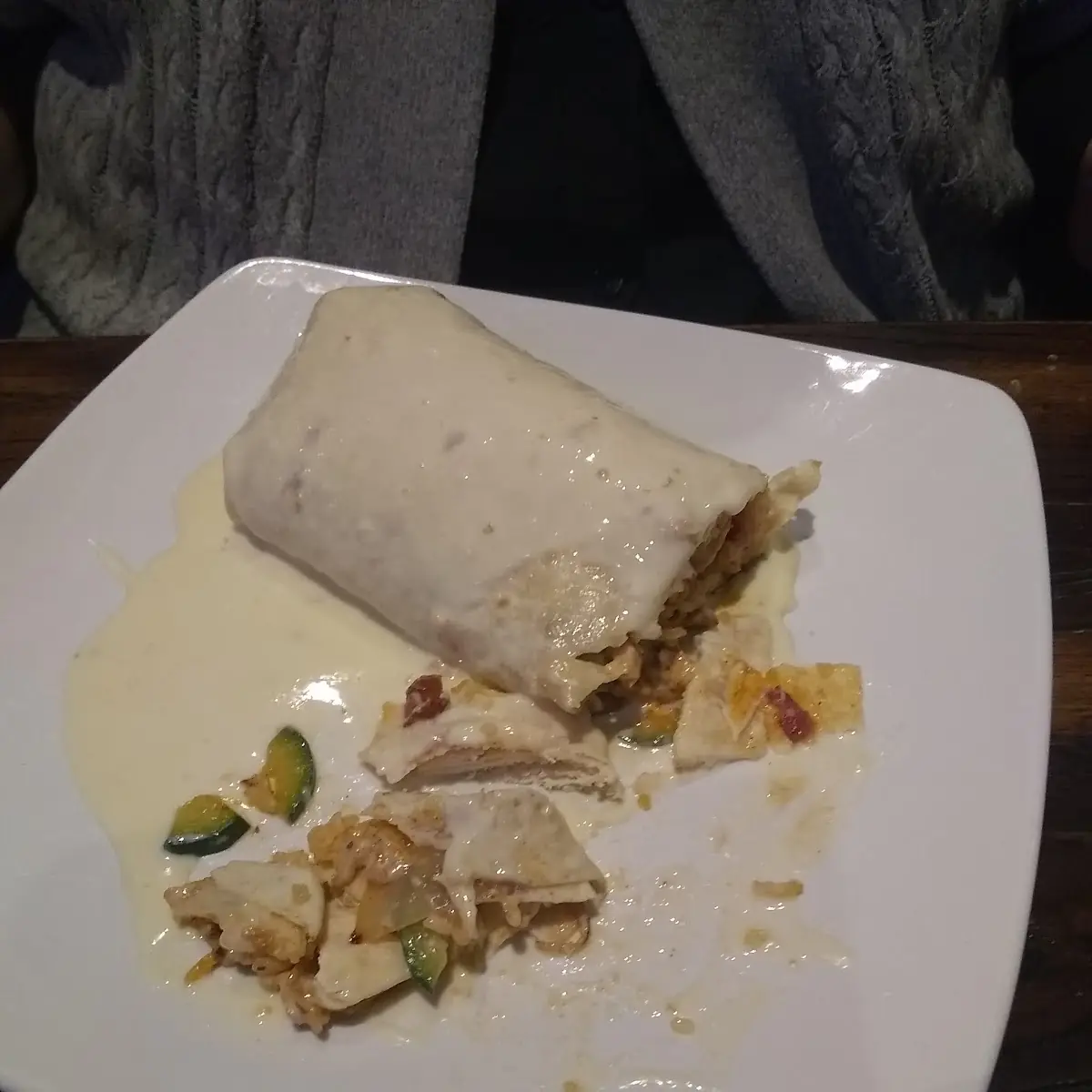 Chicken Bean Burrito