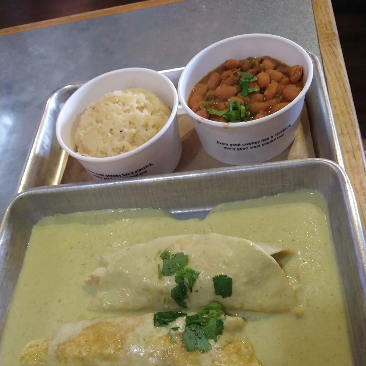 Chicken Enchilada Plate