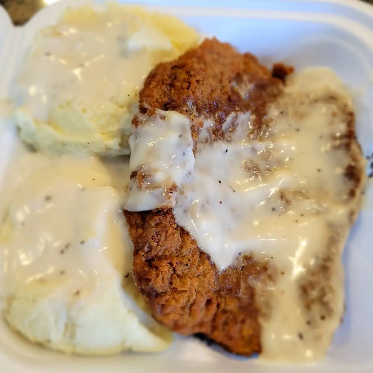 Country Fried Steak Double Mashed Potatoes