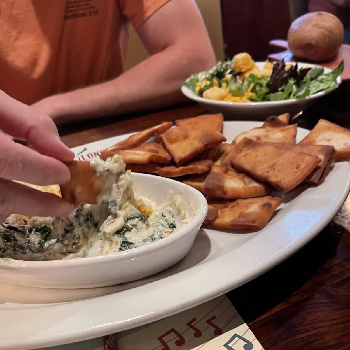 Parmesan Crusted Spinach Dip