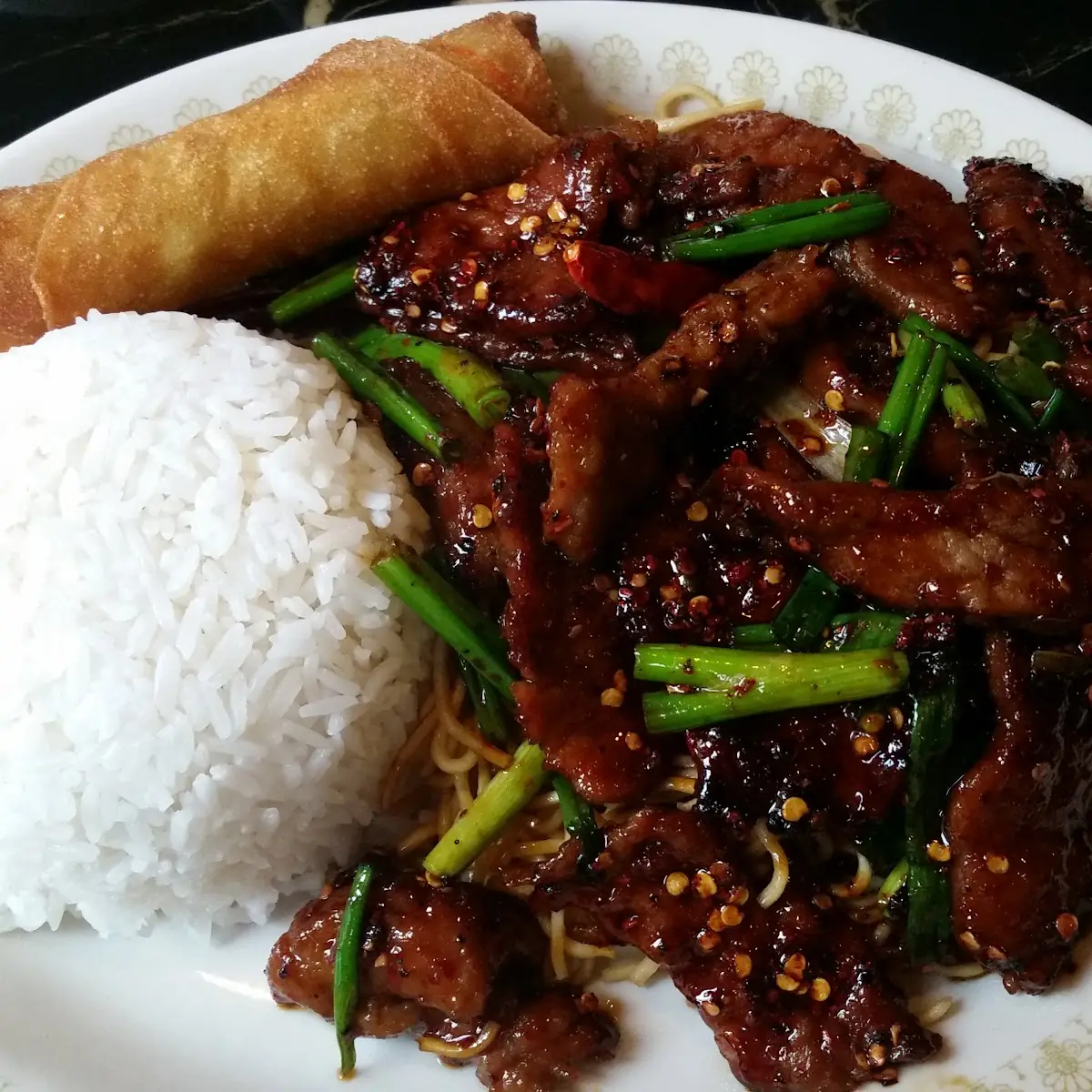 Mongolian Beef with Chow Mein Noodle