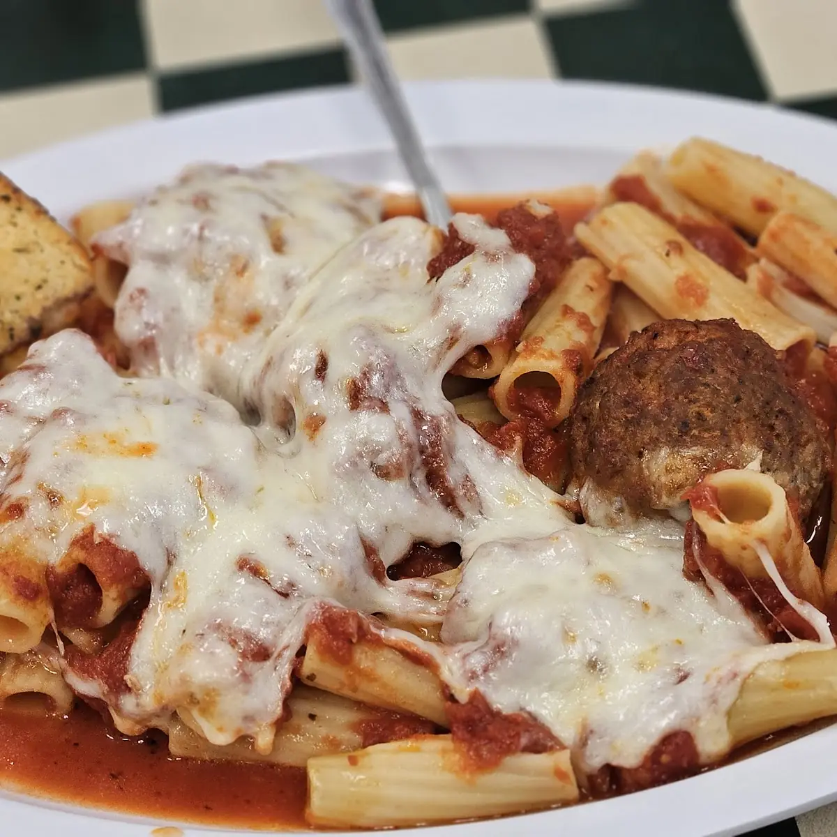 Baked Rigatoni with Meatball