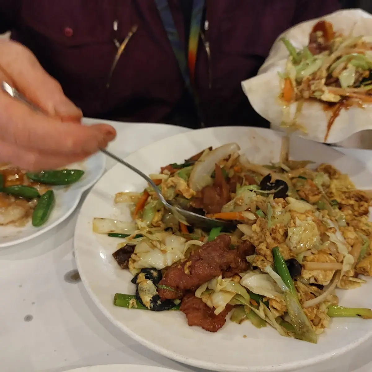 Mu Shu Beef with Pancakes