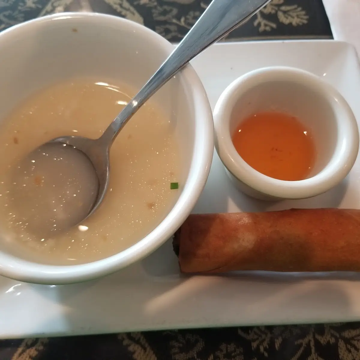 Soup and Spring Roll