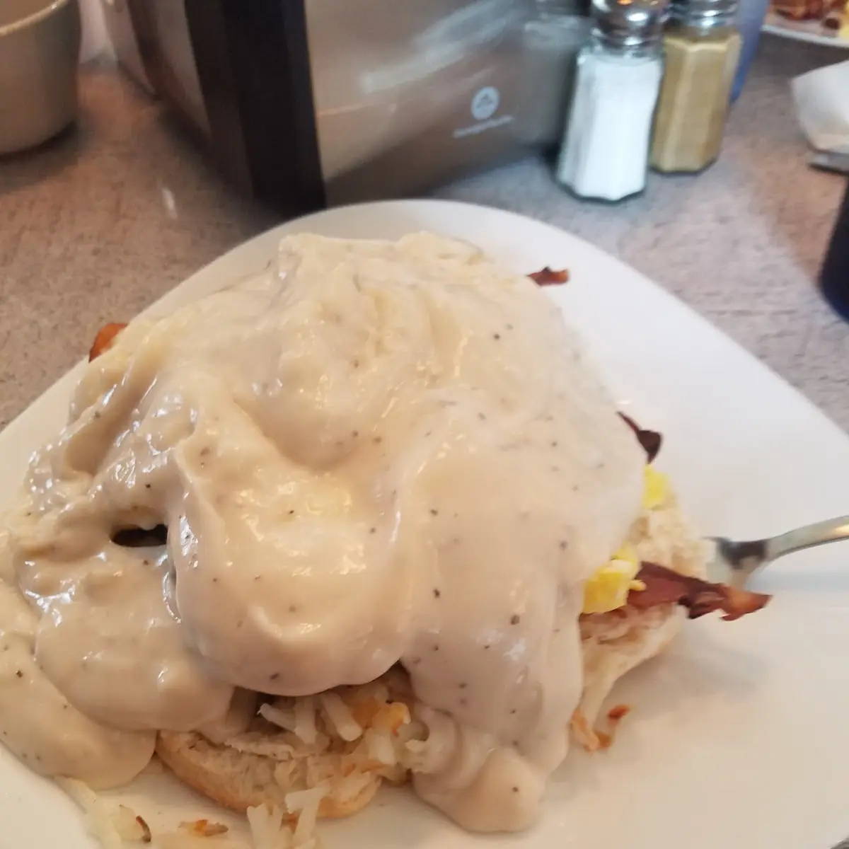Big Bite Biscuits and Gravy