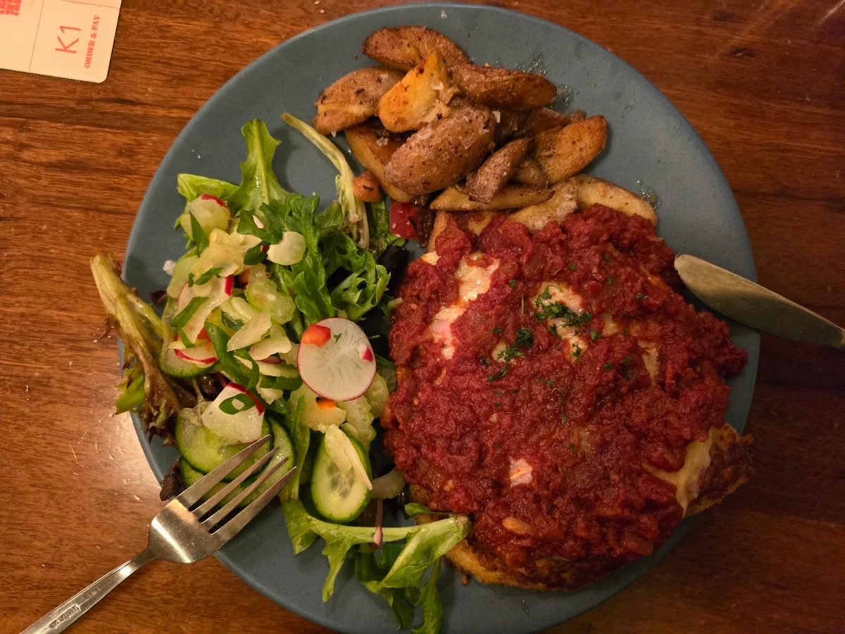 Mini Me Chicken Parma, The Pancake Parlour