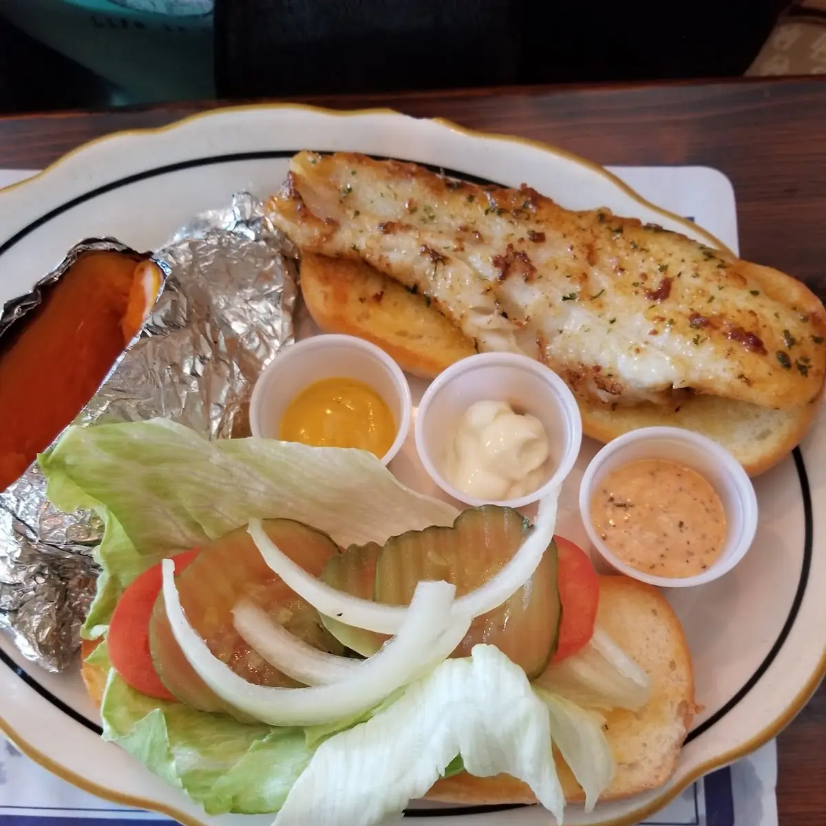 Grilled Grouper Sandwich