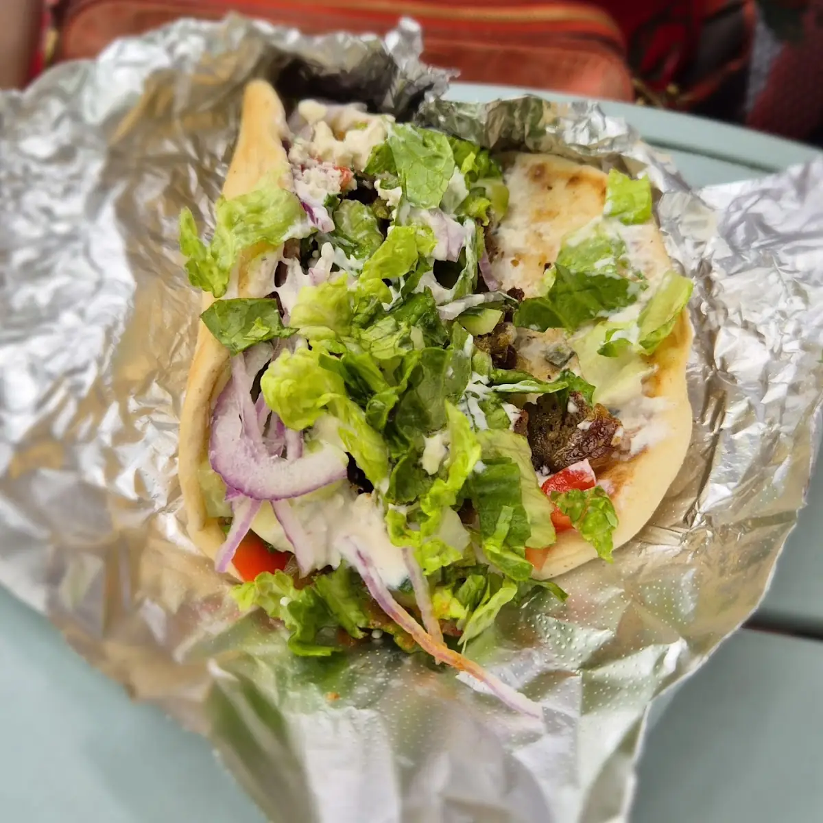 Beef Gyro Pita Sandwich