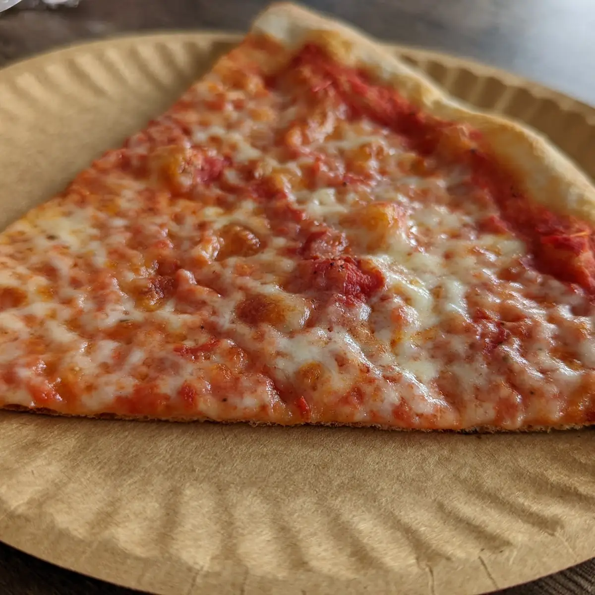 Plain Cheese Pizza Slice