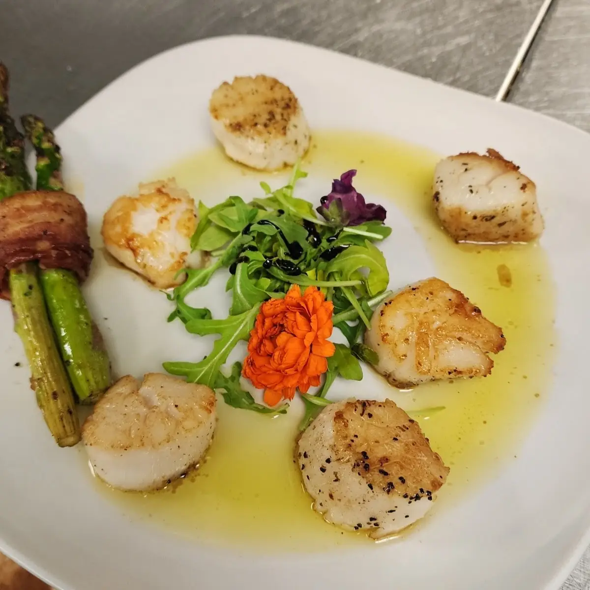 Scallops with Garlic Sauce