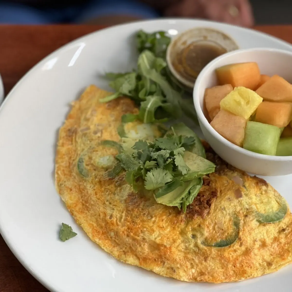 Veggie Omelette with Bacon