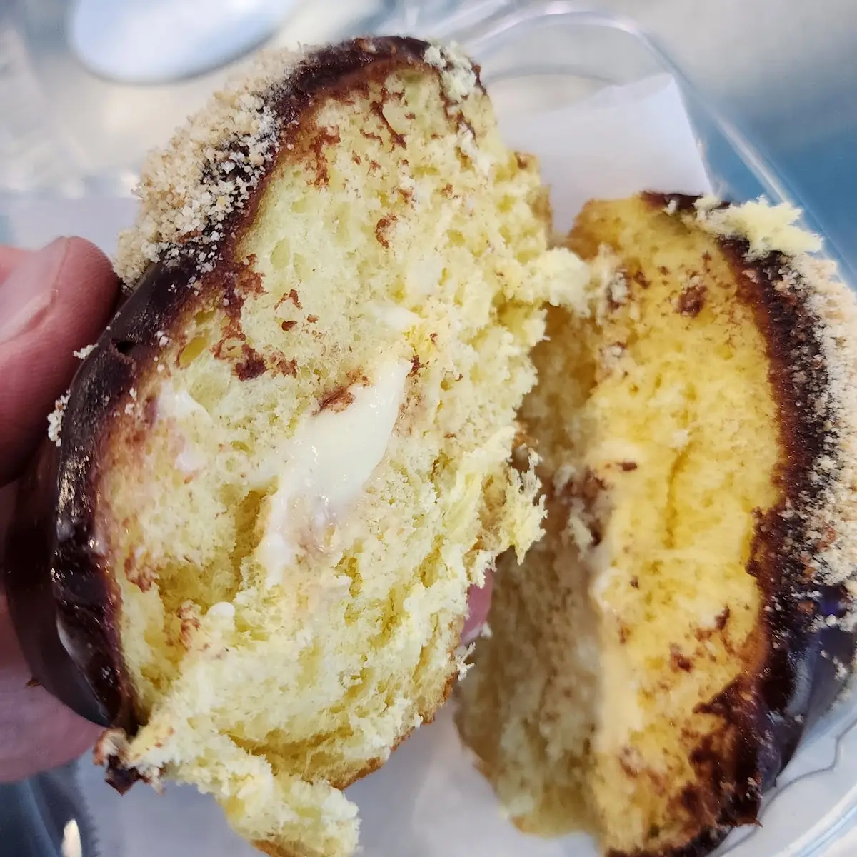 Boston Cream Pie Bomboloni
