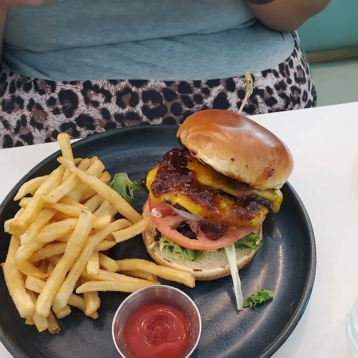 Fried Chicken Sandwich and Fries