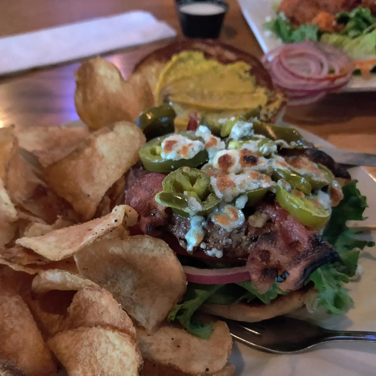 Jalapeno Blue Cheese Burger