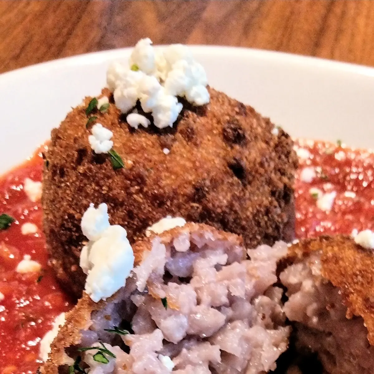 Red Wine & Goat Cheese Arancini