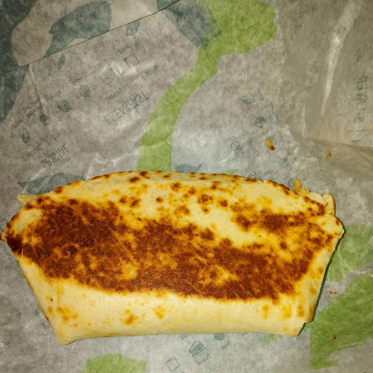Beef Burrito Grilled