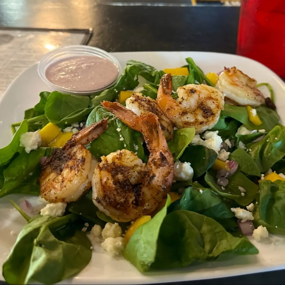 Blackened Mango Shrimp Salad