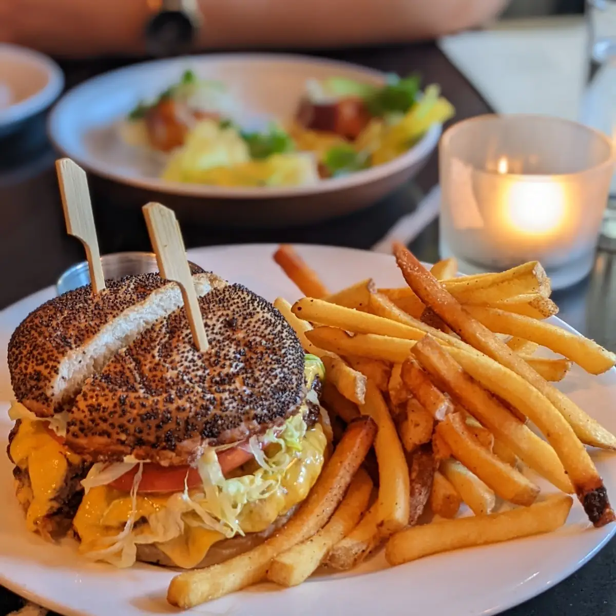 Double Stack Burger with Fries