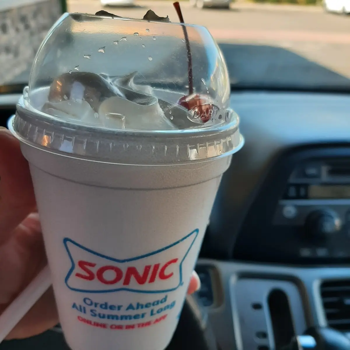Strawberry Shake with Cherry