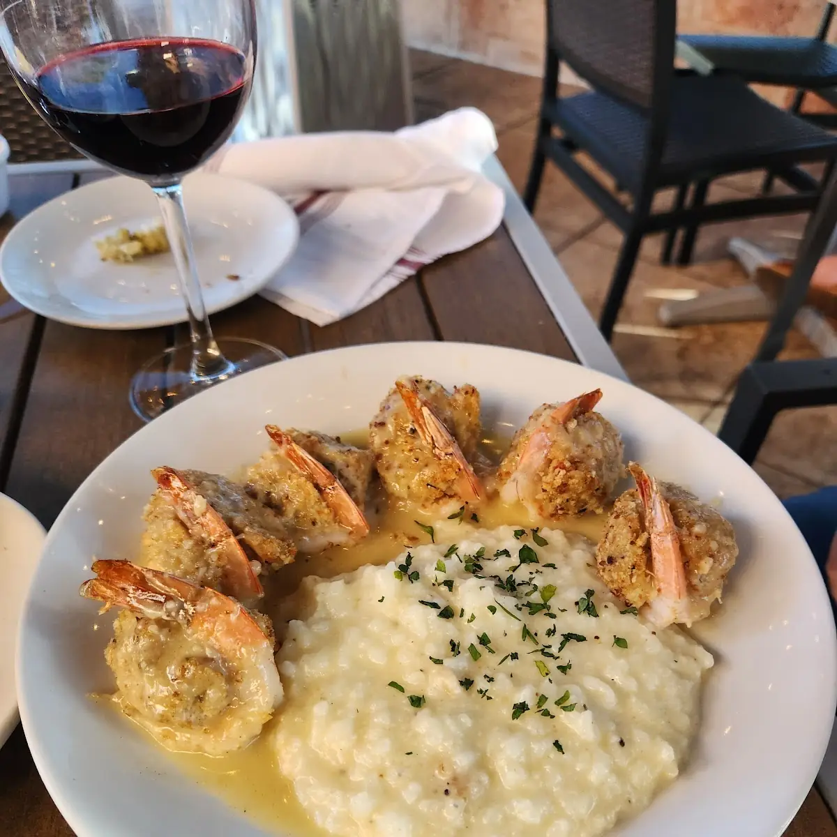 Fire Grilled Shrimp Risotto