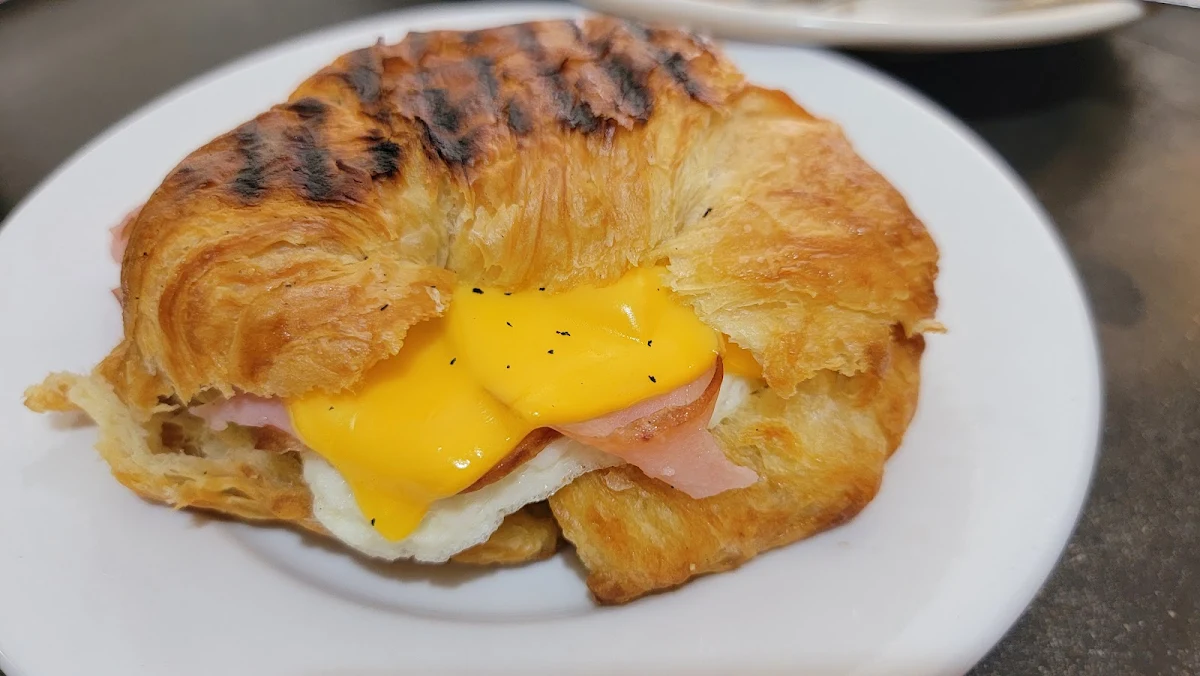 Ham Egg and Cheese Croissant
