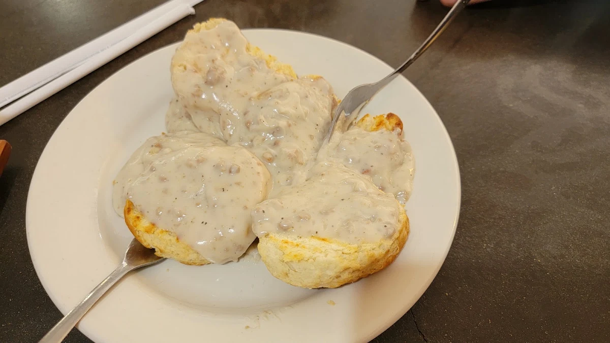 Sausage Gravy and Biscuits