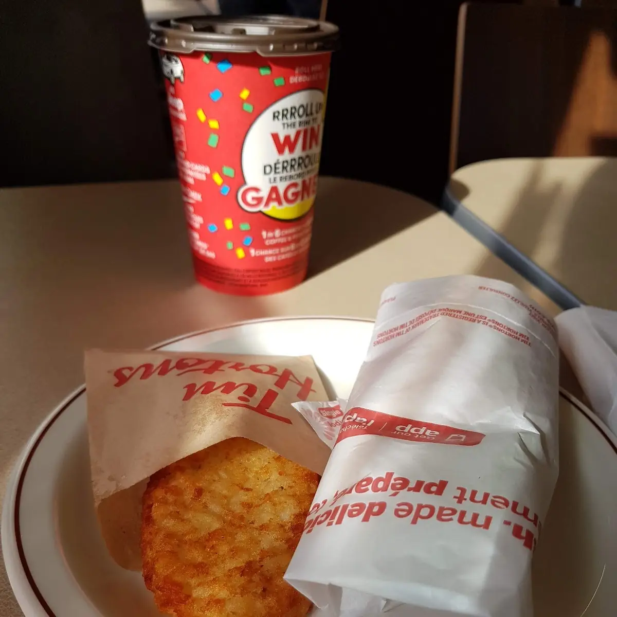 Sausage Wrap Snacker Meal, Tim Hortons