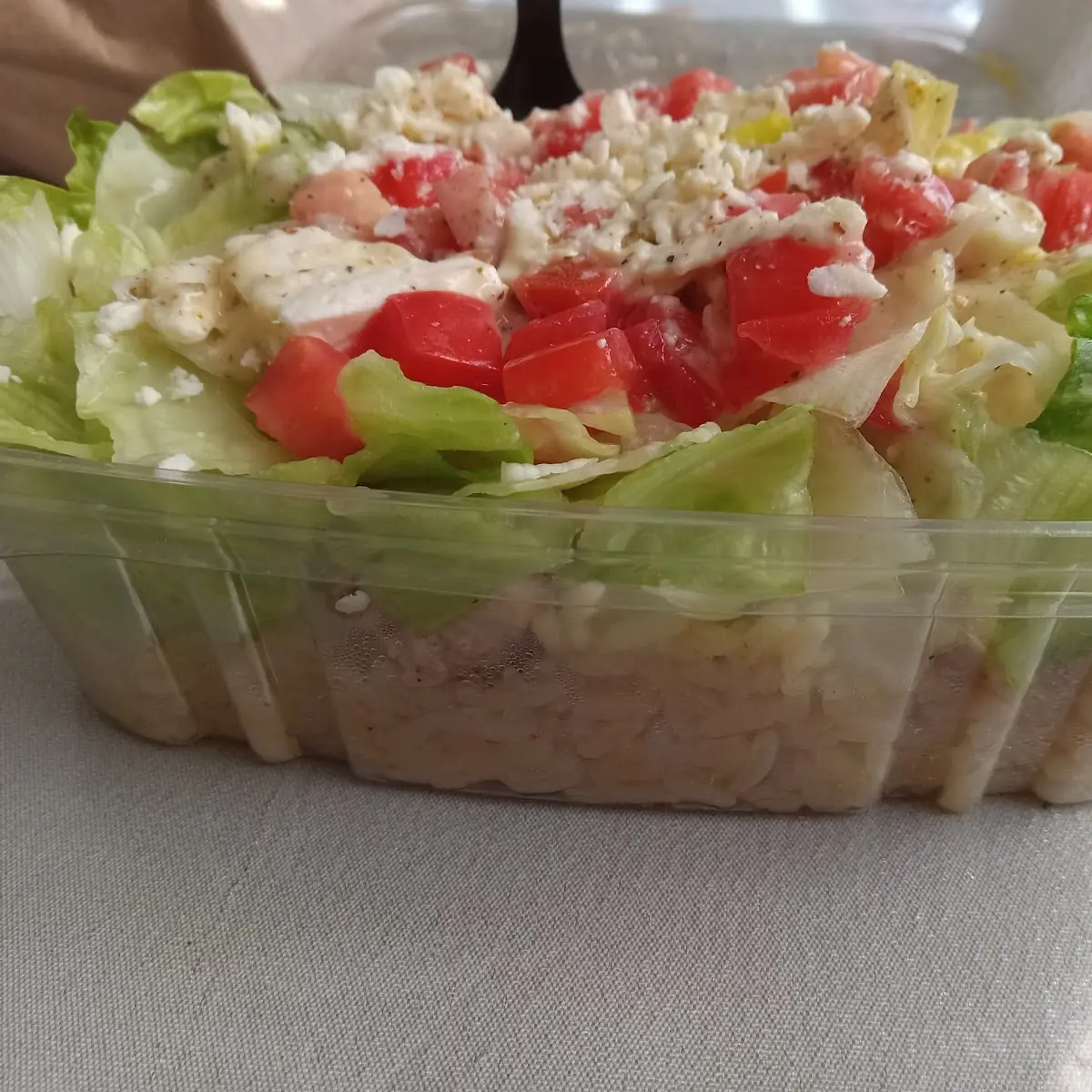 Greek Salad with Chicken Bowl