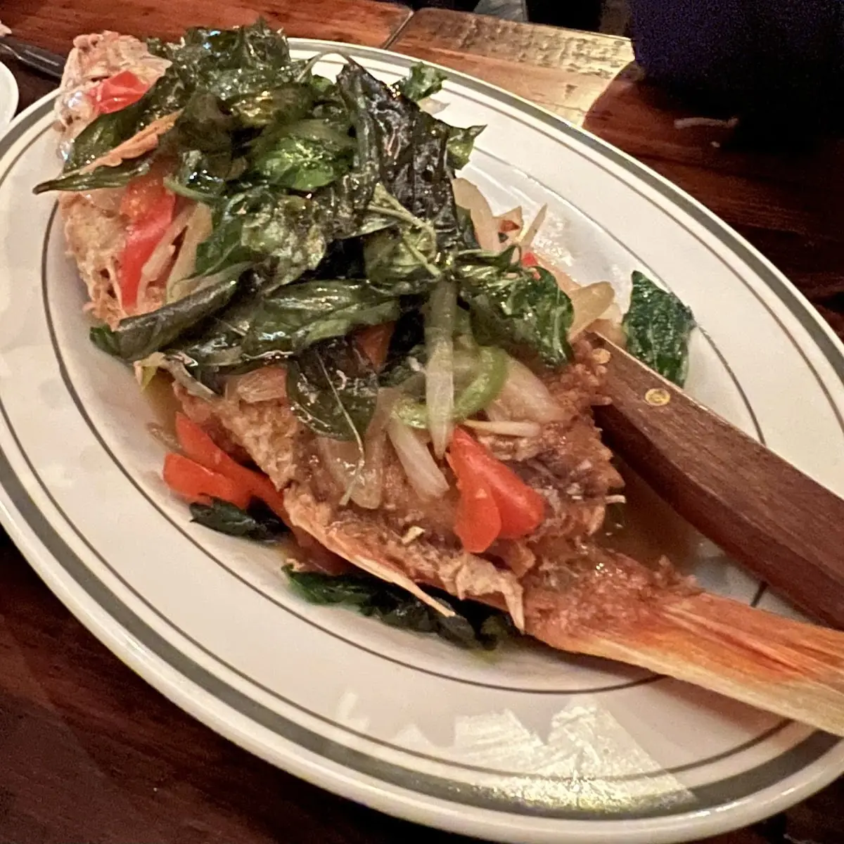 Red Snapper with Basil Sauce