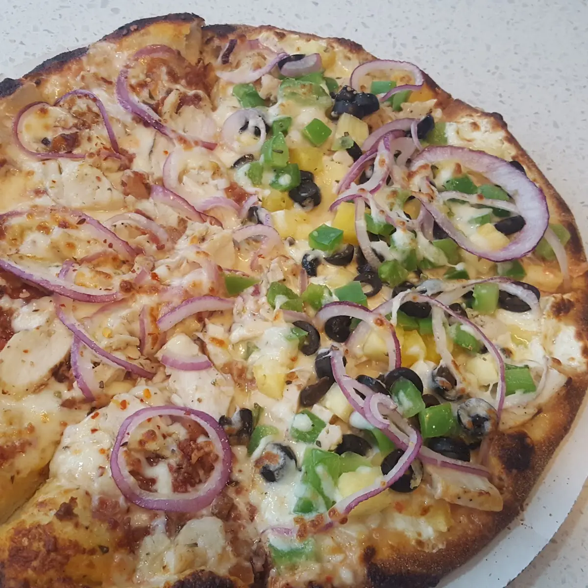 Moonshine BBQ Chicken Pizza