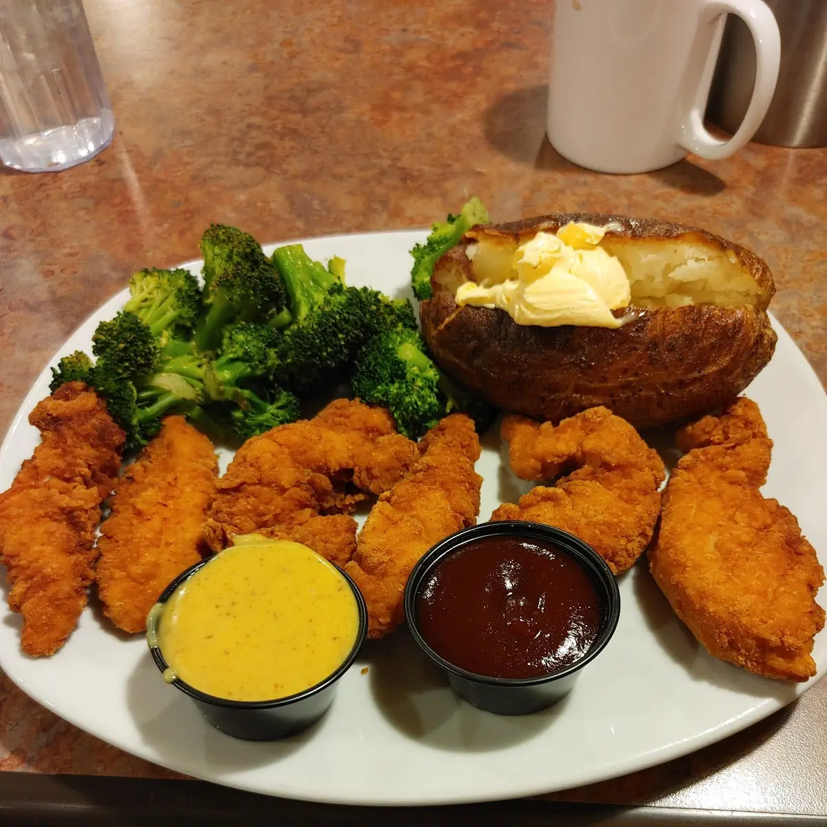 Chicken Strips with Broccoli