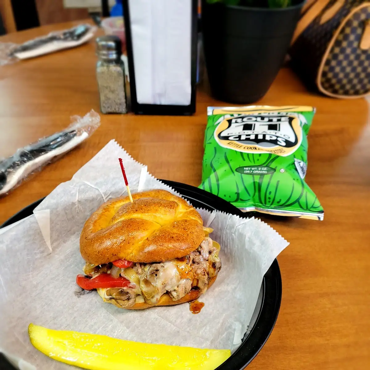 Smothered Brisket Sandwich