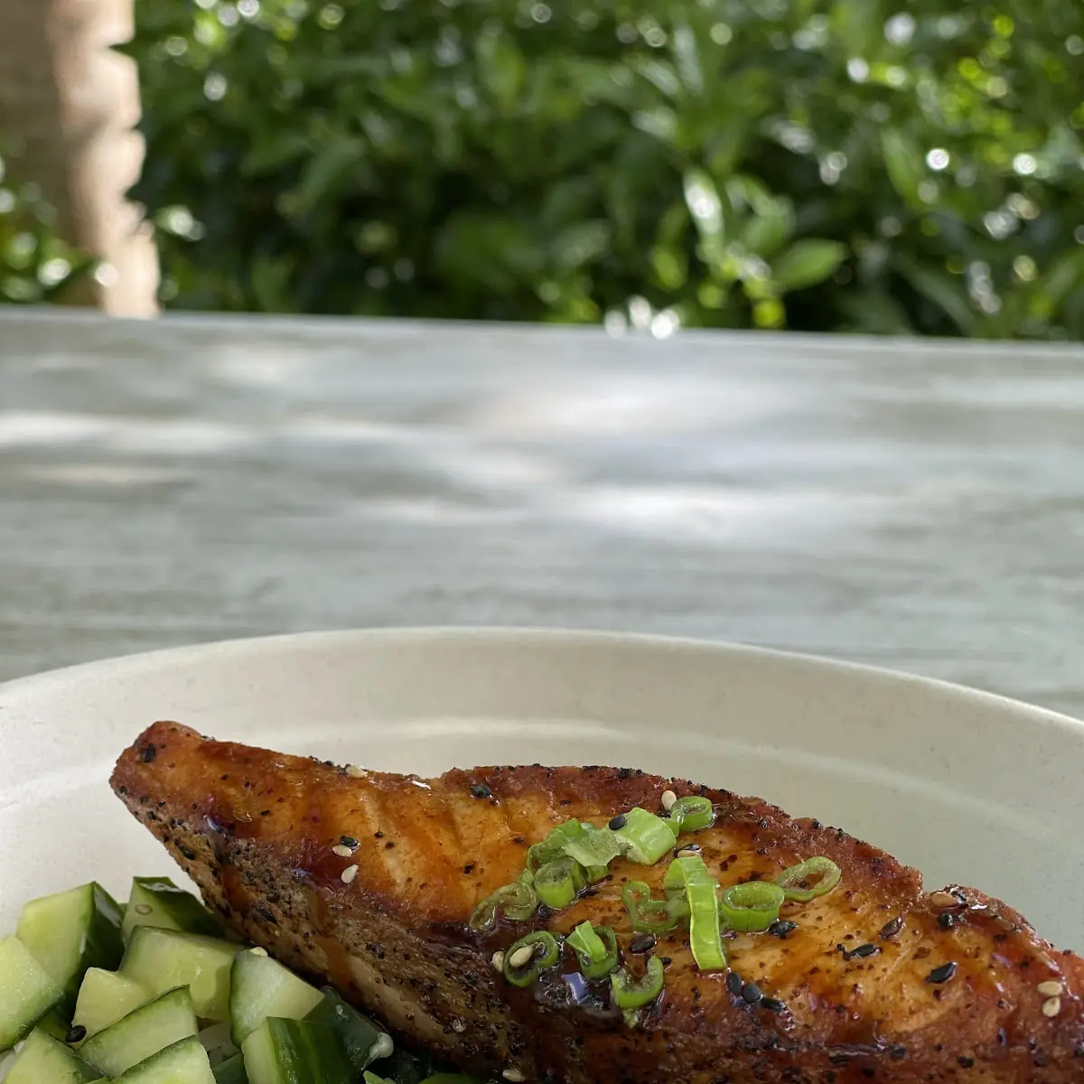 Grilled Salmon Poke