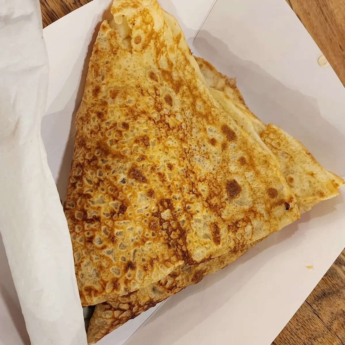 Egg Turkey Bacon Cheese Crepes