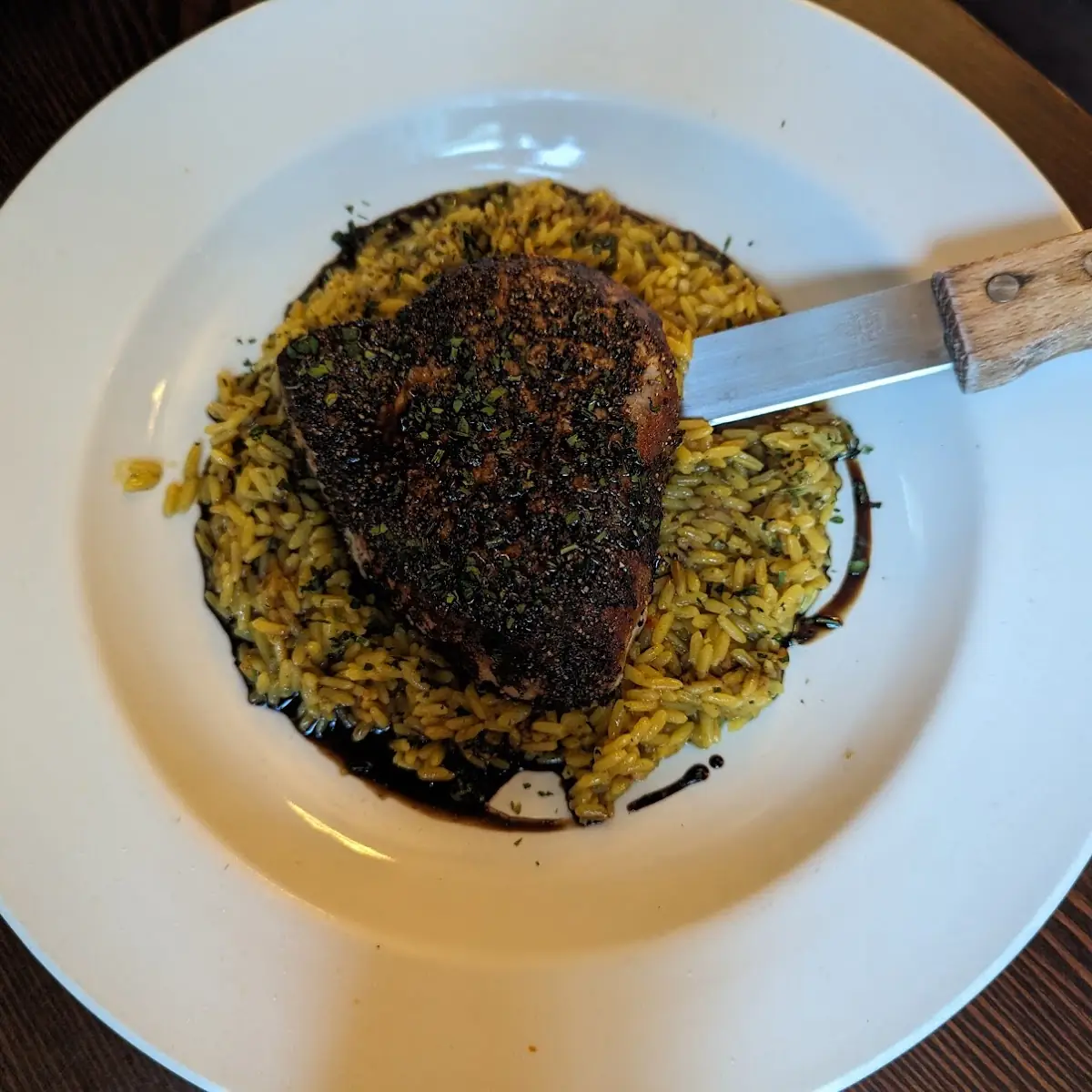 Ahi Tuna with Risotto