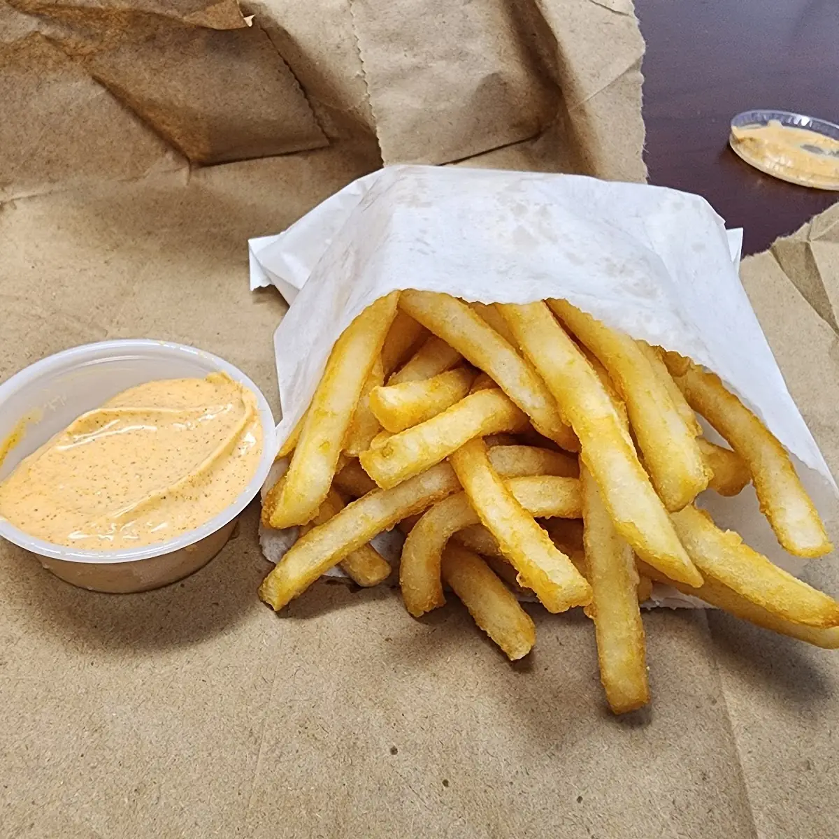 Fries and Chipotle Sauce