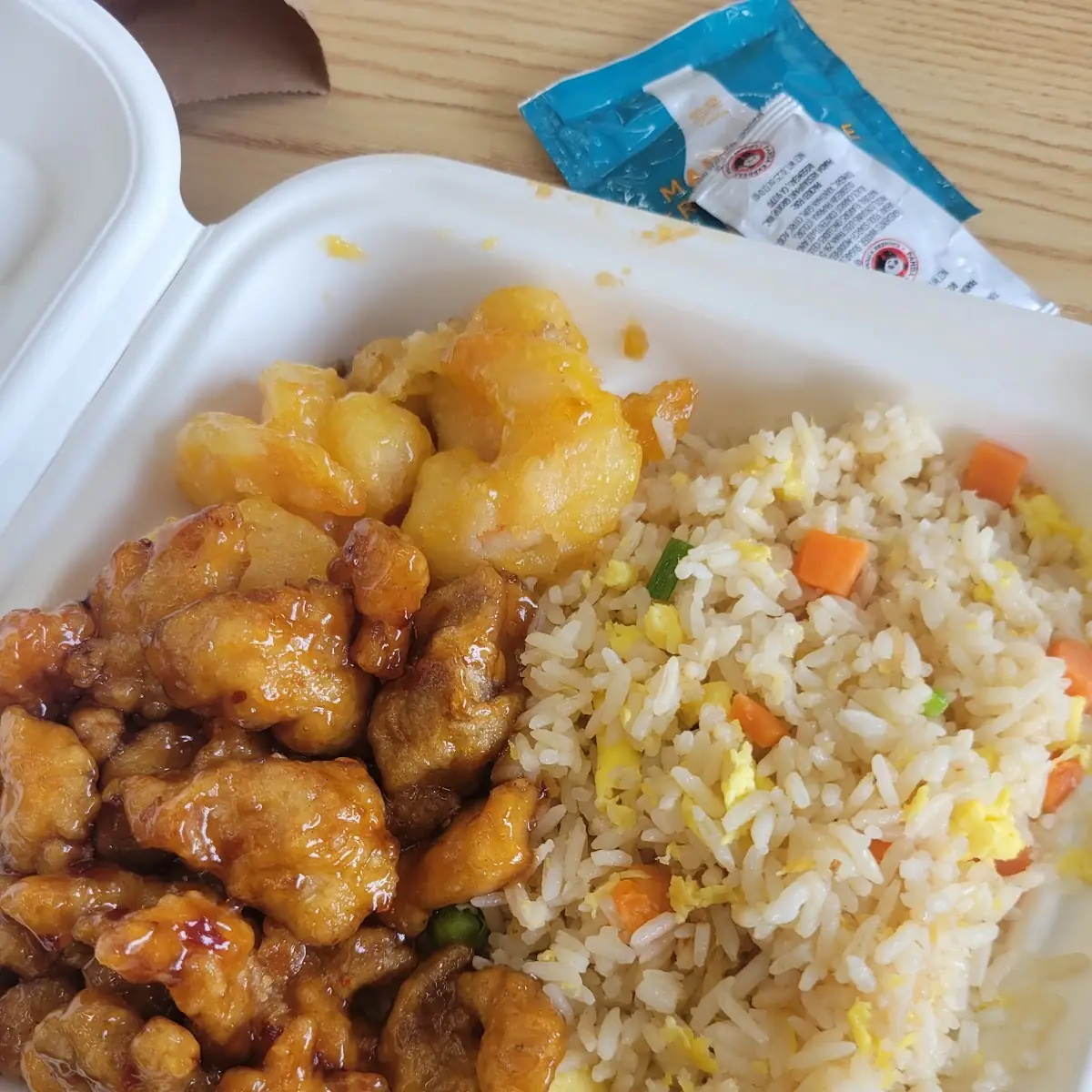 Orange Chicken Coconut Walnut Shrimp Vegetable Fried Rice