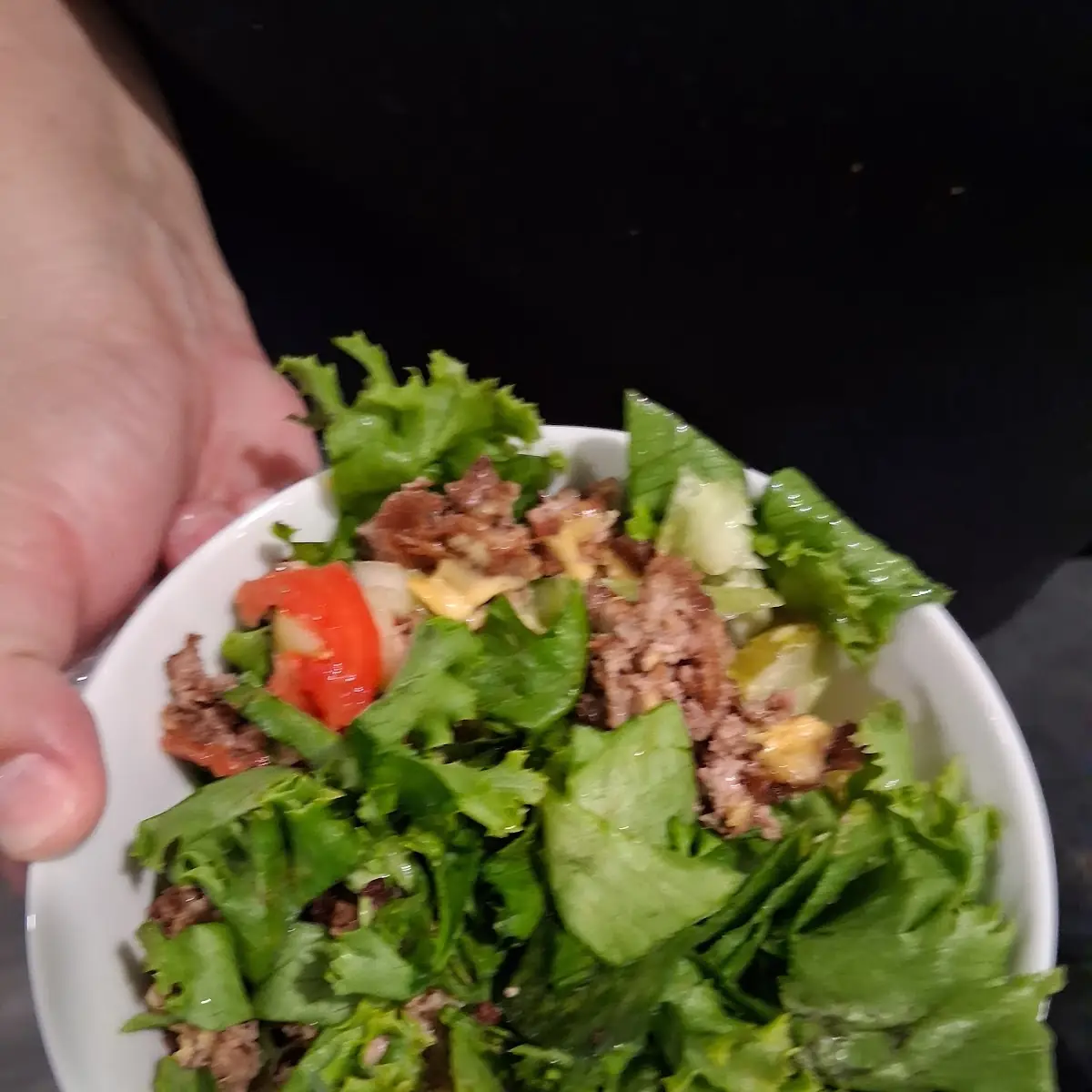 Regular Double Cheeseburger in a Lettuce Wrap