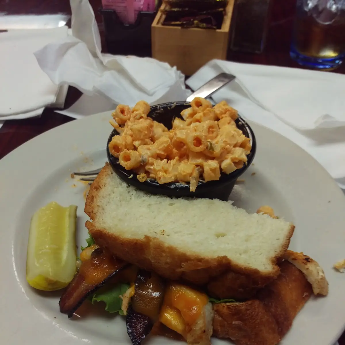 Chicken Club and Pasta Salad
